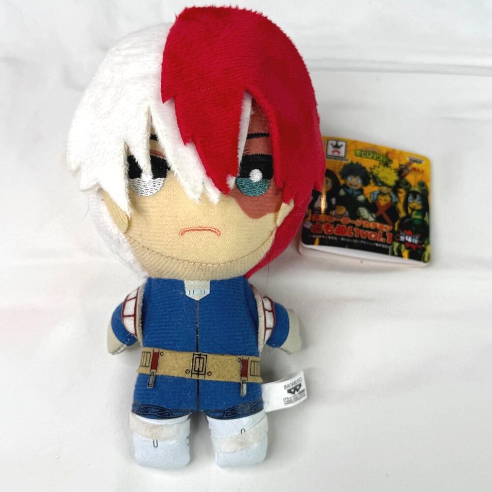 My Hero Academia Anime Plush Stuffed Doll Toy Shoto Todoroki‎ Red White Hair